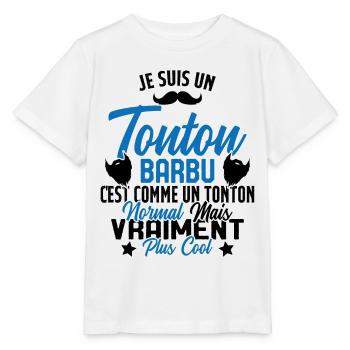 Tonton Barbu Humour Cadeau Onlce - T-shirt bio MINI CREATOR Stanley/Stella Enfant - blanc - Devant - Maike (125cm)