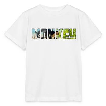 Singe - T-shirt bio MINI CREATOR Stanley/Stella Enfant - blanc - Devant - Maike (125cm)