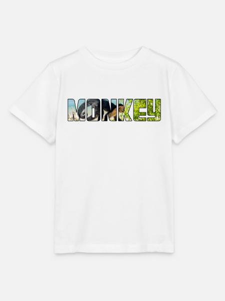 Affe - Stanley/Stella Kinder T-Shirt MINI CREATOR  - Weiß