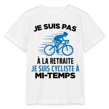 Je Suis Pas À La Retraite Je Suis Cycliste Cadeau - T-shirt bio MINI CREATOR Stanley/Stella Enfant - blanc - Devant - Maike (125cm)