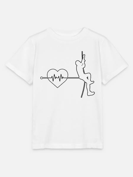 Klettern Herzschlag - Stanley/Stella Kinder T-Shirt MINI CREATOR  - Weiß