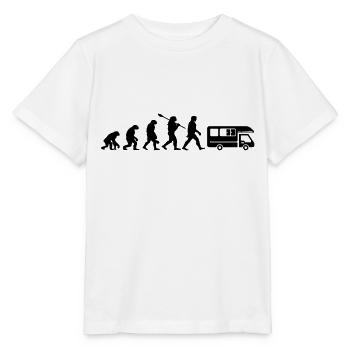 Évolution Camping Car Humour Cadeau - T-shirt bio MINI CREATOR Stanley/Stella Enfant - blanc - Devant - Maike (125cm)
