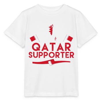 Fan des Katar-Anhängers. Unterstützer von Katar. - Stanley/Stella Kinder T-Shirt MINI CREATOR  - Weiß - Vorne - Maike (125cm)