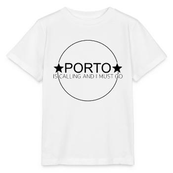 Porto Spruch - Stanley/Stella Kinder T-Shirt MINI CREATOR  - Weiß - Vorne - Maike (125cm)