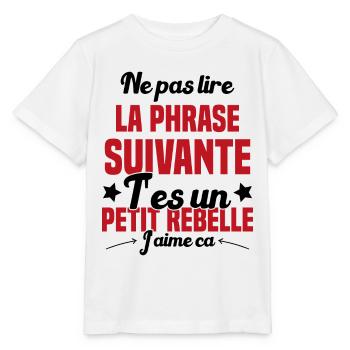 Ne pas lire la phrase suivante - T-shirt bio MINI CREATOR Stanley/Stella Enfant - blanc - Devant - Maike (125cm)