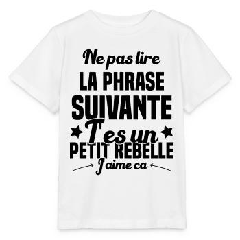 Ne pas lire la phrase suivante - T-shirt bio MINI CREATOR Stanley/Stella Enfant - blanc - Devant - Maike (125cm)
