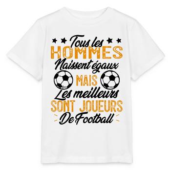 les hommes sont les meilleurs joueurs de football - T-shirt bio MINI CREATOR Stanley/Stella Enfant - blanc - Devant - Maike (125cm)