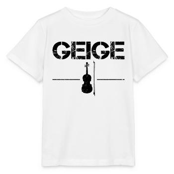 Geige - Stanley/Stella Kinder T-Shirt MINI CREATOR  - Weiß - Vorne - Maike (125cm)