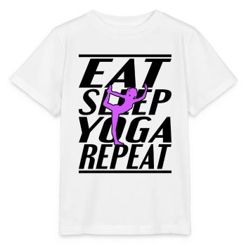 Alimentation Sommeil Yoga - T-shirt bio MINI CREATOR Stanley/Stella Enfant - blanc - Devant - Maike (125cm)