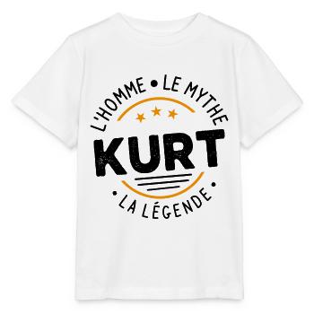 Kurt L Homme Le Mythe La Légende - T-shirt bio MINI CREATOR Stanley/Stella Enfant - blanc - Devant - Maike (125cm)