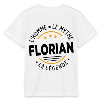 Florian L Homme Le Mythe La Légende - T-shirt bio MINI CREATOR Stanley/Stella Enfant - blanc - Devant - Maike (125cm)