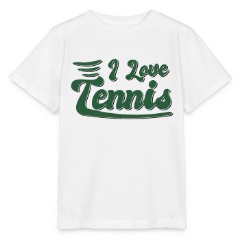 Ich liebe Tennis - Stanley/Stella Kinder T-Shirt MINI CREATOR  - Weiß - Vorne - Maike (125cm)