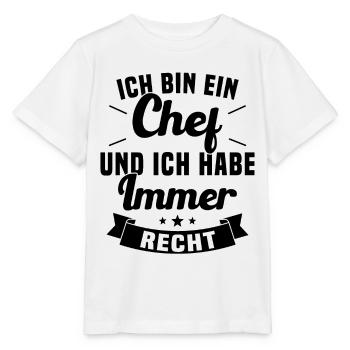 LE CHEF A TOUJOURS RAISON - T-shirt bio MINI CREATOR Stanley/Stella Enfant - blanc - Devant - Maike (125cm)
