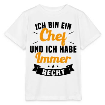 LE CHEF A TOUJOURS RAISON - T-shirt bio MINI CREATOR Stanley/Stella Enfant - blanc - Devant - Maike (125cm)