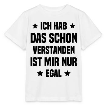 Ich hab das schon verstanden - Stanley/Stella Kinder T-Shirt MINI CREATOR  - Weiß - Vorne - Maike (125cm)