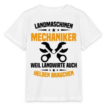 Mécanicien en machines agricoles Tracteur - T-shirt bio MINI CREATOR Stanley/Stella Enfant - blanc - Devant - Maike (125cm)