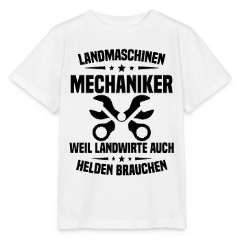 Mécanicien en machines agricoles Tracteur - T-shirt bio MINI CREATOR Stanley/Stella Enfant - blanc - Devant - Maike (125cm)