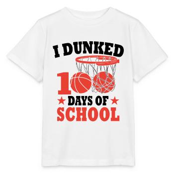 100 jours d'école Basket Cadeau Pour Enfants - T-shirt bio MINI CREATOR Stanley/Stella Enfant - blanc - Devant - Maike (125cm)