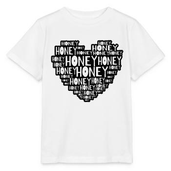 Cœur de miel - T-shirt bio MINI CREATOR Stanley/Stella Enfant - blanc - Devant - Maike (125cm)