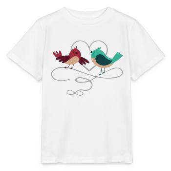 verliebtes Pärchen - Stanley/Stella Kinder T-Shirt MINI CREATOR  - Weiß - Vorne - Maike (125cm)