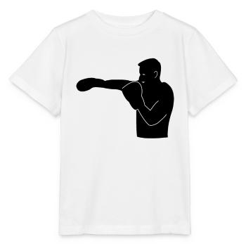 Boxer Silhouette - Stanley/Stella Kinder T-Shirt MINI CREATOR  - Weiß - Vorne - Maike (125cm)