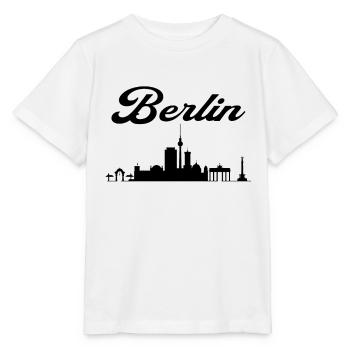 Horizon de la ville de Berlin - T-shirt bio MINI CREATOR Stanley/Stella Enfant - blanc - Devant - Maike (125cm)
