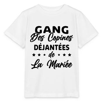 Gang des Copines Déjantées De La Mariée - T-shirt bio MINI CREATOR Stanley/Stella Enfant - blanc - Devant - Maike (125cm)