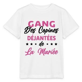 Gang des Copines Déjantées De La Mariée - T-shirt bio MINI CREATOR Stanley/Stella Enfant - blanc - Devant - Maike (125cm)
