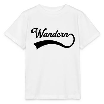 Wandern Schriftzug - Stanley/Stella Kinder T-Shirt MINI CREATOR  - Weiß - Vorne - Maike (125cm)