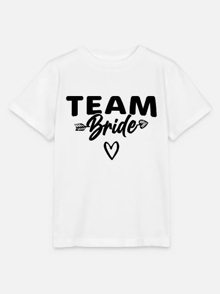 Team Braut Bride - Stanley/Stella Kinder T-Shirt MINI CREATOR - Weiß