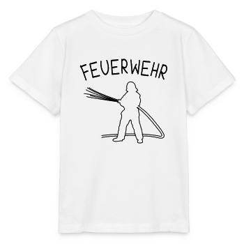 Firefighter Firefighter - Stanley/Stella MINI CREATOR Kids’ T-Shirt - white - Front - Maike (125cm)