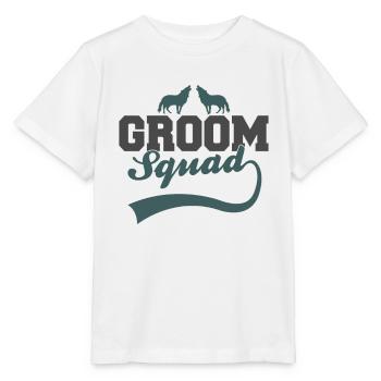 Groom's Wolf Pack - Stanley/Stella MINI CREATOR Kids’ T-Shirt - white - Front - Maike (125cm)