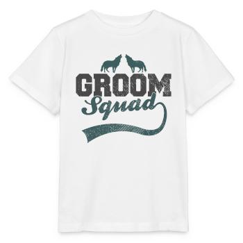 Groom's Wolf Pack - Stanley/Stella MINI CREATOR Kids’ T-Shirt - white - Front - Maike (125cm)