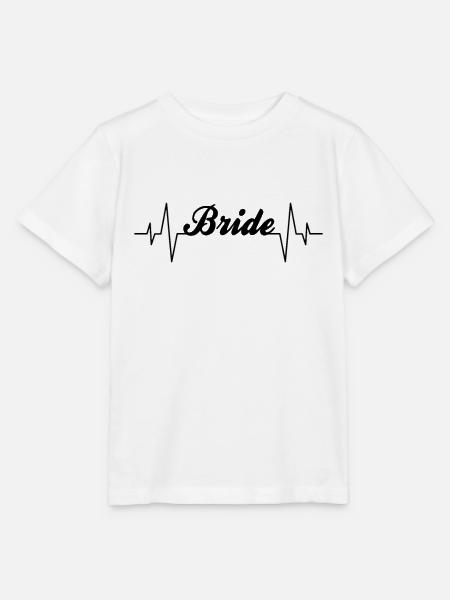 Braut bride Herzschlag - Stanley/Stella Kinder T-Shirt MINI CREATOR  - Weiß
