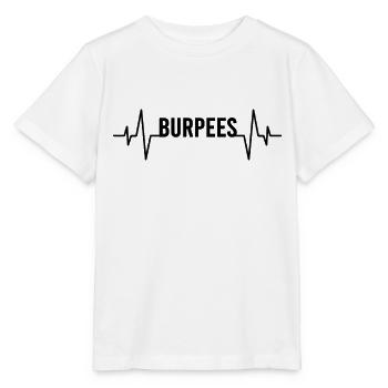 Burpees Herzschlag - Stanley/Stella Kinder T-Shirt MINI CREATOR  - Weiß - Vorne - Maike (125cm)