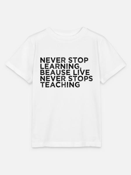Lernen Spruch - Stanley/Stella Kinder T-Shirt MINI CREATOR  - Weiß