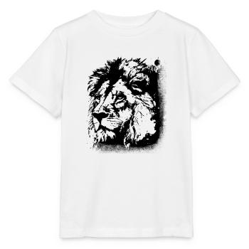 Tête de lion - T-shirt bio MINI CREATOR Stanley/Stella Enfant - blanc - Devant - Maike (125cm)