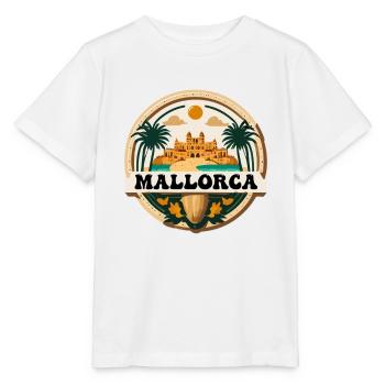 Mallorca Logo - Stanley/Stella Kinder T-Shirt MINI CREATOR  - Weiß - Vorne - Maike (125cm)