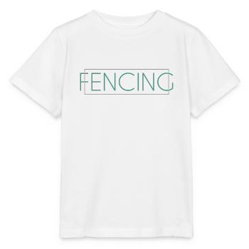 Fencing lettering - Stanley/Stella MINI CREATOR Kids’ T-Shirt - white - Front - Maike (125cm)