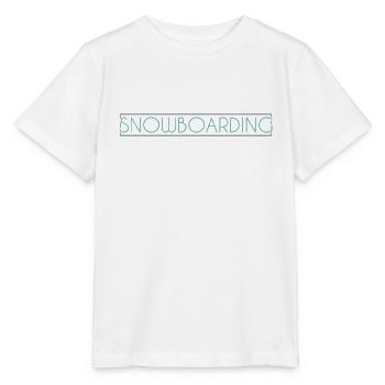 Snowboarding Schriftzug - Stanley/Stella Kinder T-Shirt MINI CREATOR  - Weiß - Vorne - Maike (125cm)