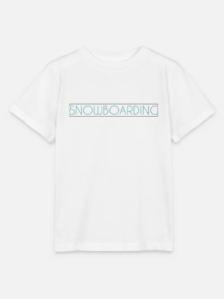 Snowboarding Schriftzug - Stanley/Stella Kinder T-Shirt MINI CREATOR - Weiß