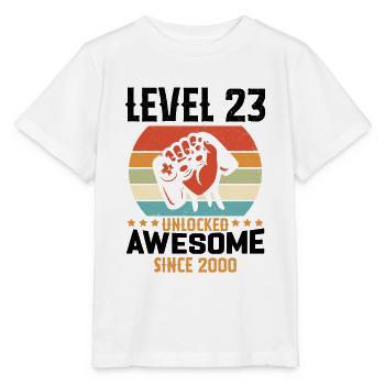 Level 23 Komplettes Geschenk zum Geburtstag 2000 - Stanley/Stella Kinder T-Shirt MINI CREATOR  - Weiß - Vorne - Maike (125cm)