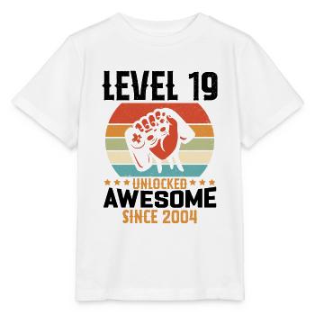 Level 19 Komplettes Geburtstagsgeschenk für 2004 - Stanley/Stella Kinder T-Shirt MINI CREATOR  - Weiß - Vorne - Maike (125cm)