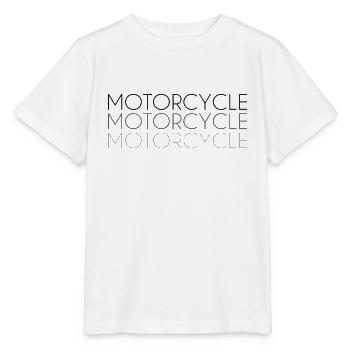 Motorrad Schriftzug - Stanley/Stella Kinder T-Shirt MINI CREATOR  - Weiß - Vorne - Maike (125cm)