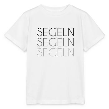 Segeln Schriftzug - Stanley/Stella Kinder T-Shirt MINI CREATOR  - Weiß - Vorne - Maike (125cm)