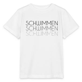 Schwimmen Schriftzug - Stanley/Stella Kinder T-Shirt MINI CREATOR  - Weiß - Vorne - Maike (125cm)