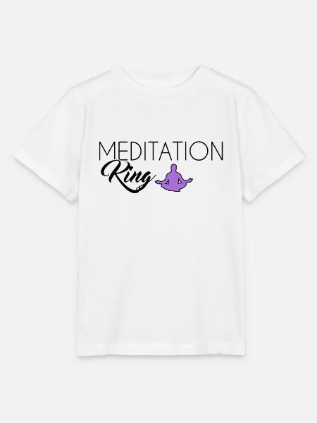 Meditation King - Stanley/Stella Kinder T-Shirt MINI CREATOR - Weiß