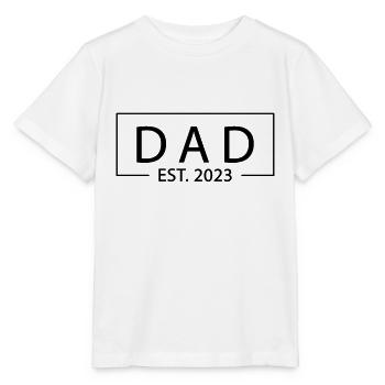 Cadeau de fête des pères Papa Est 2023 - T-shirt bio MINI CREATOR Stanley/Stella Enfant - blanc - Devant - Maike (125cm)