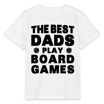 Meilleurs Pères Jouent Jeux de Plateau Cadeau - T-shirt bio MINI CREATOR Stanley/Stella Enfant - blanc - Devant - Maike (125cm)