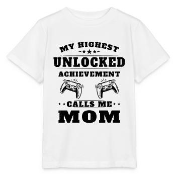 Mon plus haut accomplissement m'appelle maman - T-shirt bio MINI CREATOR Stanley/Stella Enfant - blanc - Devant - Maike (125cm)